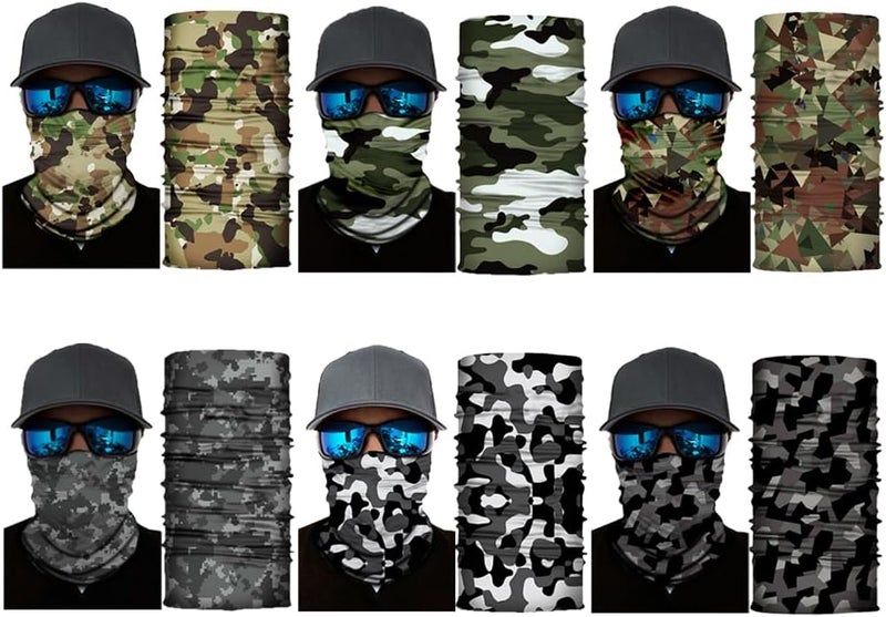 SIDAZON Neck Gaiter Mask,Bandana Gator Face Cover Mask Sun UV Protection,Neck Warmer Balaclava,Tube Face Scarf,Headband for Outdoor - Image 2